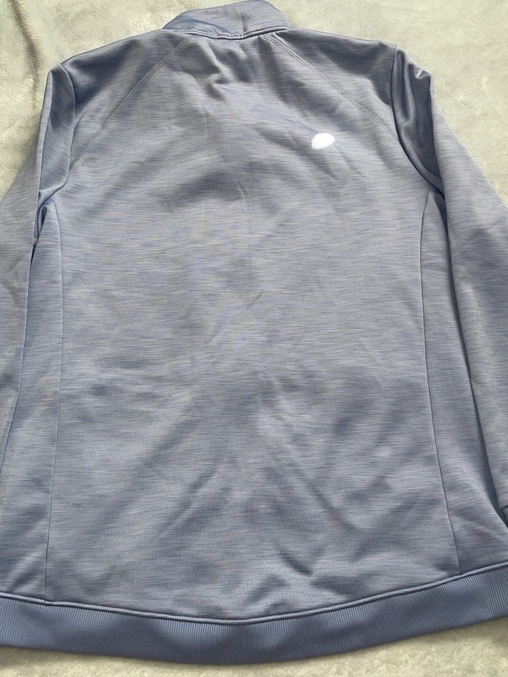 Talbots Light Blue Zip-Front Pullover - Picture 5 of 5